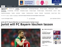 Bild zum Artikel: Jurist will FC Bayern löschen lassen