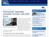 Bild zum Artikel: Anonymer Spender schenkt Schule 140.000 Euro
