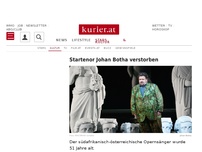 Bild zum Artikel: Startenor Johan Botha gestorben