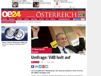 Bild zum Artikel: Umfrage: VdB holt auf