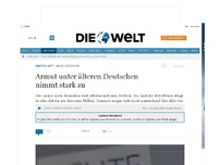 Bild zum Artikel: Neue Statistik: Armut unter älteren Deutschen nimmt stark zu