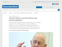 Bild zum Artikel: Deutschlandfunk | Interview | 'Das ist Wasser auf die Mühlen der Rechtsradikalen'