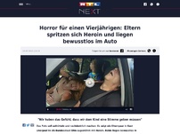 Bild zum Artikel: Horror für einen Vierjährigen: Eltern spritzen sich Heroin und liegen bewusstlos im Auto