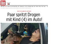 Bild zum Artikel: Drastische Warnfotos - Eltern spritzen Drogen mit Sohn (4) im Auto!
