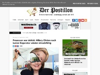 Bild zum Artikel: Prozessor war defekt: Hillary Clinton nach kurzer Reparatur wieder einsatzfähig