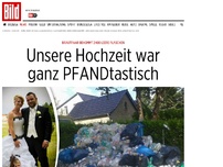 Bild zum Artikel: 2400 leere Flaschen - Unsere Hochzeit war ganz PFANDtastisch