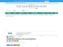 Bild zum Artikel: Natürlich fahren wir nach Syrien in den Urlaub!