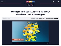 Bild zum Artikel: Heftiger Temperatursturz, kräftige Gewitter und Starkregen