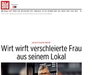 Bild zum Artikel: „Völlig in Schwarz“ - Wirt wirft verschleierte Frau aus seinem Lokal