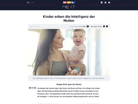 Bild zum Artikel: Studien: Kinder erben die Intelligenz der Mutter