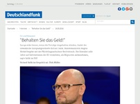 Bild zum Artikel: Deutschlandfunk | Interview | 'Behalten Sie das Geld!'