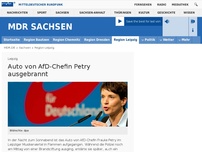 Bild zum Artikel: Auto von Frauke Petry angezündet