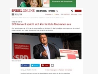 Bild zum Artikel: Erfolg für Gabriel: SPD-Konvent spricht sich klar für Ceta-Abkommen aus
