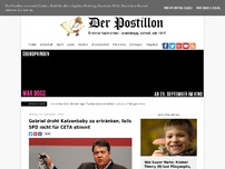 Bild zum Artikel: Gabriel droht Katzenbaby zu ertränken, falls SPD nicht für CETA stimmt