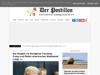 Bild zum Artikel: Aus Respekt vor Brangelina-Trennung: Trump und Clinton unterbrechen Wahlkampf