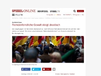 Bild zum Artikel: Ausländerhass: Fremdenfeindliche Gewalt steigt drastisch