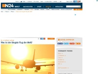 Bild zum Artikel: Da ist Sitzfleisch gefragt - 
Was ist der längste Flug der Welt?