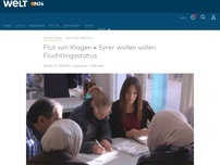 Bild zum Artikel: Deutsche Gerichte: Flut von Klagen - Syrer wollen vollen Flüchtlingsstatus