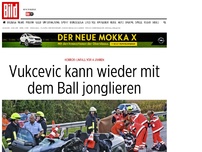 Bild zum Artikel: Nach dem Horror-Unfall - Vukcevic kann wieder mit dem Ball jonglieren