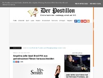 Bild zum Artikel: Angelina Jolie lässt Brad Pitt aus gemeinsamen Filmen herausschneiden