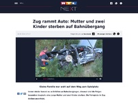 Bild zum Artikel: Zug rammt Auto: Mutter und zwei Kinder sterben auf Bahnübergang