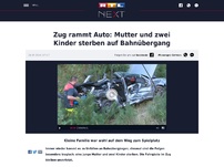 Bild zum Artikel: Zug rammt Auto: Mutter und zwei Kinder sterben auf Bahnübergang