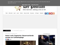 Bild zum Artikel: Immer mehr Vegetarier: Bauernverbände warnen vor Schweineplage