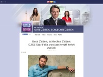 Bild zum Artikel: Felix von Jascheroff kehrt zu 'Gute Zeiten, schlechte Zeiten' zurück