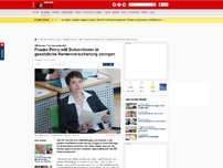 Bild zum Artikel: AfD fordert 'Schweizer Modell' - Frauke Petry will Gutverdiener in gesetzliche Rentenversicherung zwingen