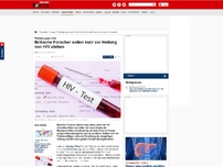 Bild zum Artikel: Therapie gegen Aids - Britische Forscher sollen kurz vor Heilung von HIV stehen