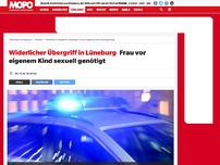 Bild zum Artikel: Widerlicher Übergriff in Lüneburg: Frau vor eigenem Kind sexuell genötigt