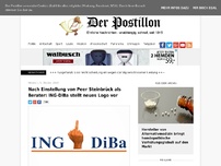 Bild zum Artikel: Nach Einstellung von Peer Steinbrück als Berater: ING-DiBa stellt neues Logo vor