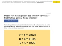 Bild zum Artikel: Dieser Test macht gerade das Internet verrückt. Bist Du klug genug, ihn zu knacken?