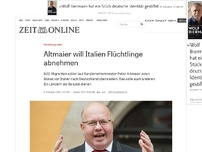 Bild zum Artikel: Flüchtlingspolitik: Altmaier will Italien Flüchtlinge abnehmen