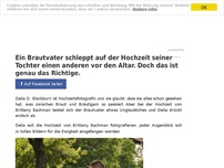 Bild zum Artikel: Ein Brautvater schleppt auf der Hochzeit seiner Tochter einen anderen vor den Altar. Doch das ist genau das Richtige.