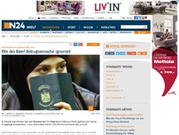 Bild zum Artikel: Flüchtlinge mit gefälschtem Pass - 
Wie das Bamf Betrugsversuche ignoriert