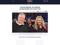 Bild zum Artikel: Tamme Hanken: So rührend verabschiedet sich seine Frau