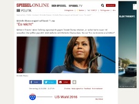 Bild zum Artikel: Michelle Obama reagiert auf Donald Trump: 'Es reicht'
