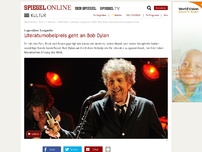 Bild zum Artikel: Legendärer Songwriter: Literaturnobelpreis geht an Bob Dylan