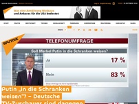 Bild zum Artikel: Putin „in die Schranken weisen“? – Deutsche TV-Zuschauer sind dagegen