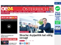 Bild zum Artikel: Strache: Asylpolitik hat völlig versagt