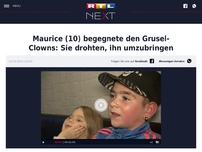 Bild zum Artikel: Maurice (10) begegnete den Grusel-Clowns: Sie drohten, ihn umzubringen