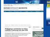 Bild zum Artikel: Philippinen verkünden in China radikale Trennung von den USA