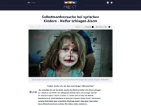 Bild zum Artikel: Selbstmordversuche bei syrischen Kindern - Helfer schlagen Alarm