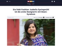 Bild zum Artikel: Isabella Springmühl ist die erste Designerin mit Down-Syndrom