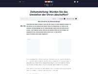 Bild zum Artikel: Zeitumstellung: Würden Sie das Umstellen der Uhren abschaffen?