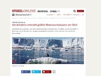 Bild zum Artikel: Offizieller Beschluss: Vor Antarktis soll größte Meeresschutzzone der Welt entstehen