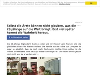 Bild zum Artikel: Selbst die Ärzte können nicht glauben, was die 23-Jährige auf die Welt bringt. Erst viel später kommt die Wahrheit heraus.