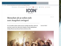 Bild zum Artikel: Hoch vom Sofa: Menschen ab 30 sollen sich zum Ausgehen zwingen!