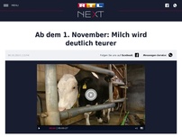 Bild zum Artikel: Ab dem 1. November: Milch wird deutlich teurer